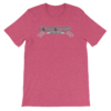 Short-Sleeve Unisex T-Shirt - Caturday Night Fever - Stayin' 9 Lives! - BERRY SERIES - Image 3