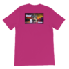 Short-Sleeve Unisex T-Shirt - Caturday Night Fever - Stayin' 9 Lives! - BERRY SERIES - Image 2