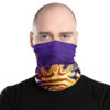 Fractal Neck Gaiter - "Purple Cinnamon Buns" pattern