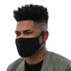 Plain Black Reusable Face Masks - PACK OF 3 - Image 2